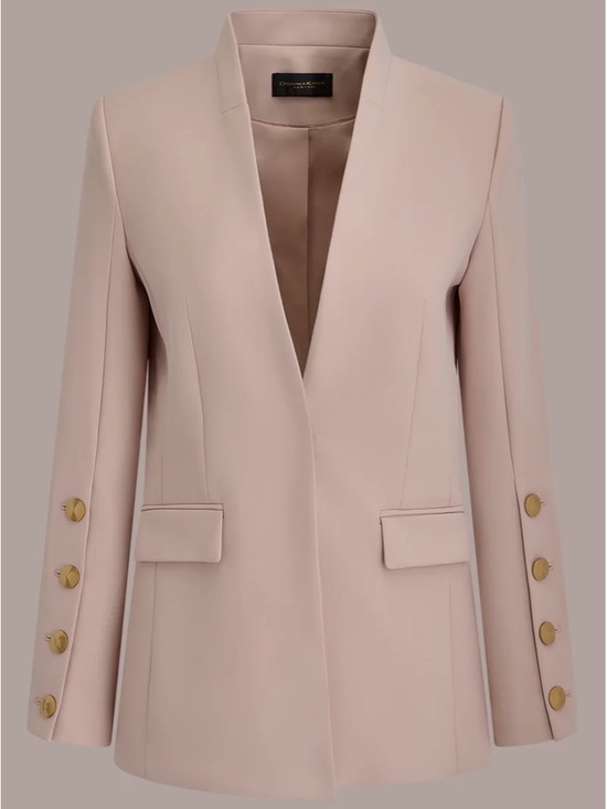 Donna Karan Jackets & Blazers - NWT Donna Karan Women's 4-Button-Sleeve Blazer. SNOW PETAL. Size 10. Retail $229
